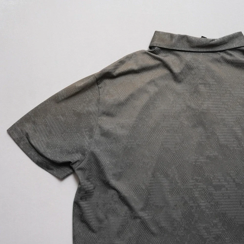 Adidas Primegreen Polo Shirt Mens 3XL Grey‎ Geometric Golf Athleisure
